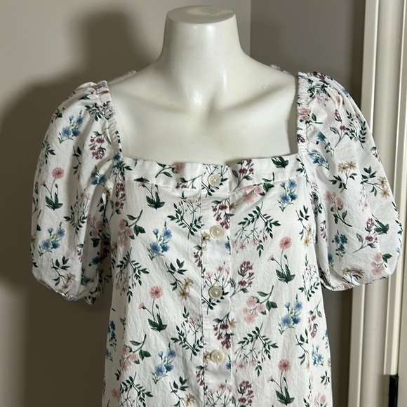 J Crew Cottage dress in Liberty Annelise floral midi puff sleeve sz S - Picture 4 of 13